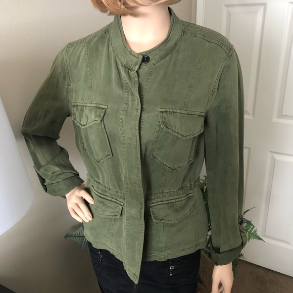 Nwot Sanctuary Green Utility Jacket 